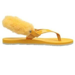 UGG ORANGE LAALAA removable back Strap Sandals 5,7